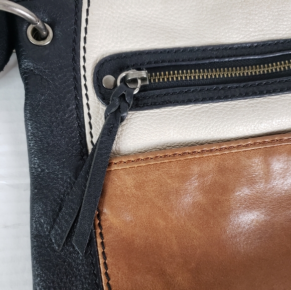 The Sak Crossbody Bag Womens Multicolored Laurel Pebbled Leather Handbag Purse - Picture 10 of 16